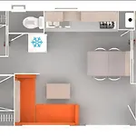 Mobil-home Climatisé, Confort, 3 Chambres, Sans Vis à Vis, Dans 4 étoiles à La Presqu'ile Du Barcares *