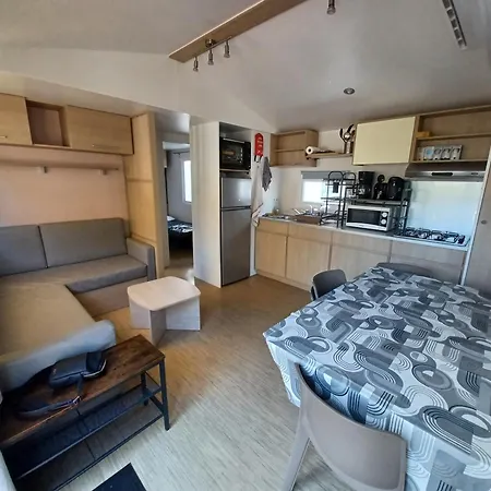 营地 Mobil-home Climatise, Confort, 3 Chambres, Sans Vis A Vis, Dans 4 Etoiles A La Presqu'ile Du Barcares 乐巴凯尔斯