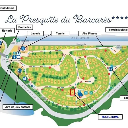 Campeggio Mobil-home Climatisé, Confort, 3 Chambres, Sans Vis à Vis, Dans 4 étoiles à La Presqu'ile Du Barcares Le Barcarès