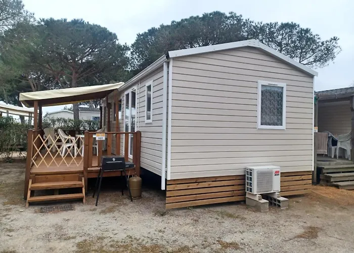 Mobil-Home Climatise, Tout Confort, 3 Chambres, Sans Vis A Vis, Dans Camping 4 Etoiles A La Presqu'Ile Du Barcares Kemp