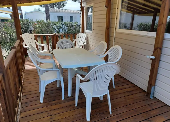 Mobil-Home Climatise, Tout Confort, 3 Chambres, Sans Vis A Vis, Dans Camping 4 Etoiles A La Presqu'Ile Du Barcares * Le Barcarès